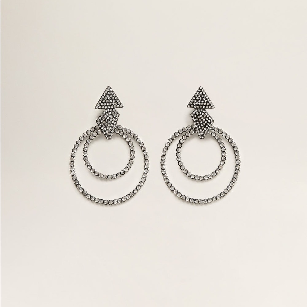 Mango Rhinestone Crystal Earring - image 2